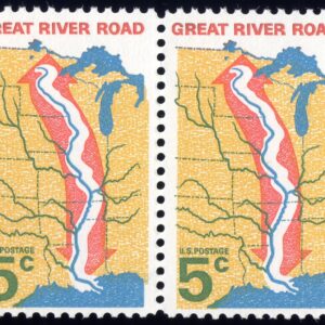 Scott #1319 Great River Road 5¢ Horizontal Pair of Stamps - MNH