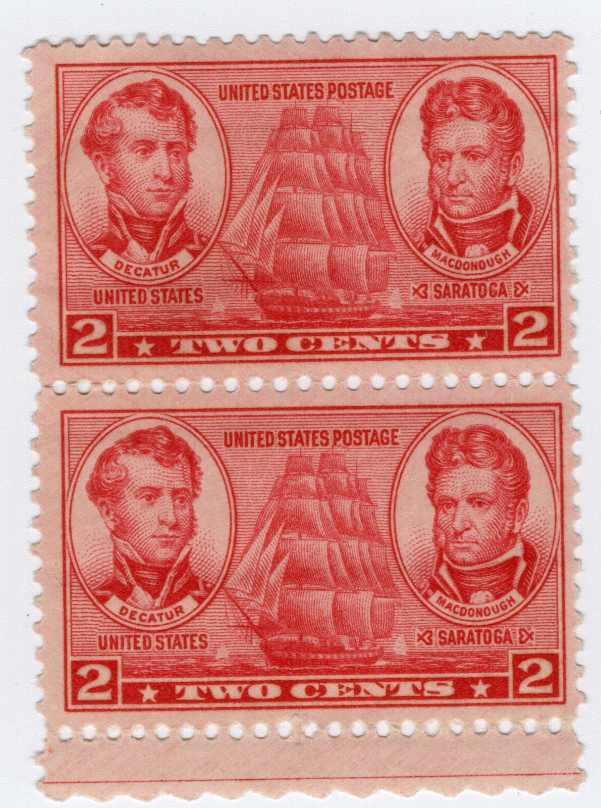Scott #791 (Army-Navy Series) Block of 2 Stamps - MH #4