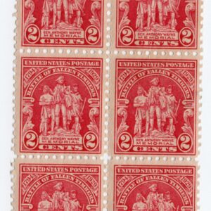 Scott #680 Battle of Fallen Timbers Block of 6 Stamps - MH