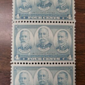 Scott #793 Sampson,Dewey,Schley Joint Set of 3 Stamps - MNH