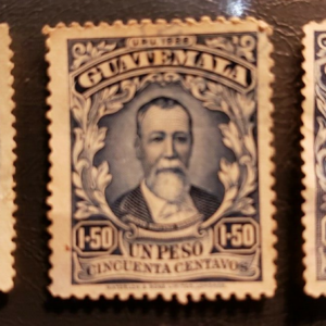 Stamps Latin America Guatemala 1926 1.25, 1.5 & 2c JUSTO RUFING BARRIOS