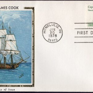 Scott #1733 Captain Cook (01/20/78) Colorano Silk FDC Honolulu Hawaii