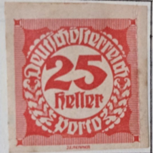 Stamp Austria 1920-21 Postage Due J53 Imperforated MH