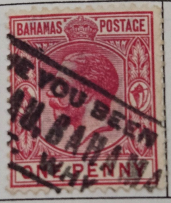 Stamp Bahamas 1902 #37 used