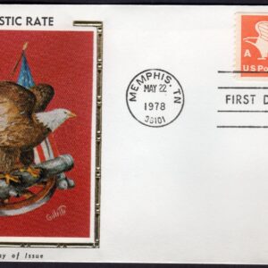 Scott #1743 Eagle A Rate (05/22/78) Colorano Silk FDC Memphis TN