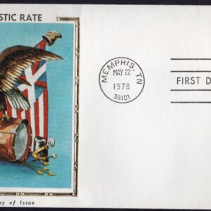 Scott #1735 Eagle A Rate (05/22/78) Colorano Silk FDC Memphis TN