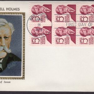Scott #1288Bc Oliver Wendell Holmes (06/14/78) Colorano Silk FDC Boston MA