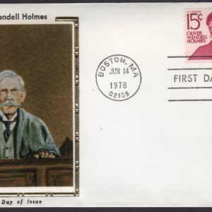 Scott #1305Ec Oliver Wendell Holmes (06/14/78) Colorano Silk FDC Boston MA