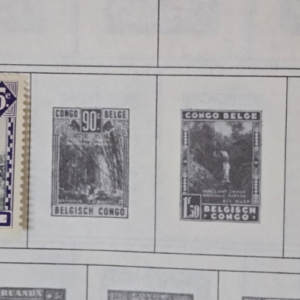 Stamp Belgian Congo 1934-47 #158,166,187-188,190,219,246,250,253