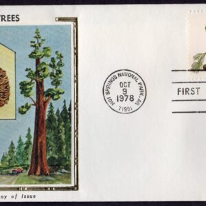 Scott #1764 (1767a) Trees (10/09/78) Colorano Silk FDC Hot Springs AZ