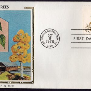Scott #1767 (1767a) Trees (10/09/78) Colorano Silk FDC Hot Springs AZ
