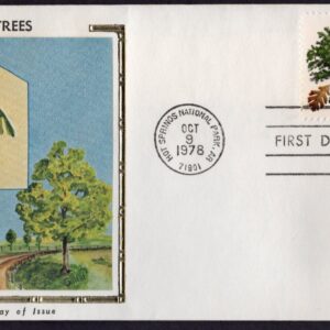 Scott #1766 (1767a) Trees (10/09/78) Colorano Silk FDC Hot Springs AZ