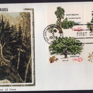 Scott #1767a Trees (10/09/78) Colorano Silk FDC Hot Springs AZ