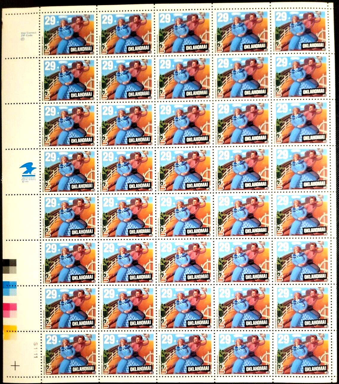 Scott #2722 Oklahoma Full Sheet of 40 Stamps - MNH