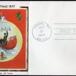 Scott #1730 Rural Mailbox (10/21/77) Colorano Silk FDC Omaha NE