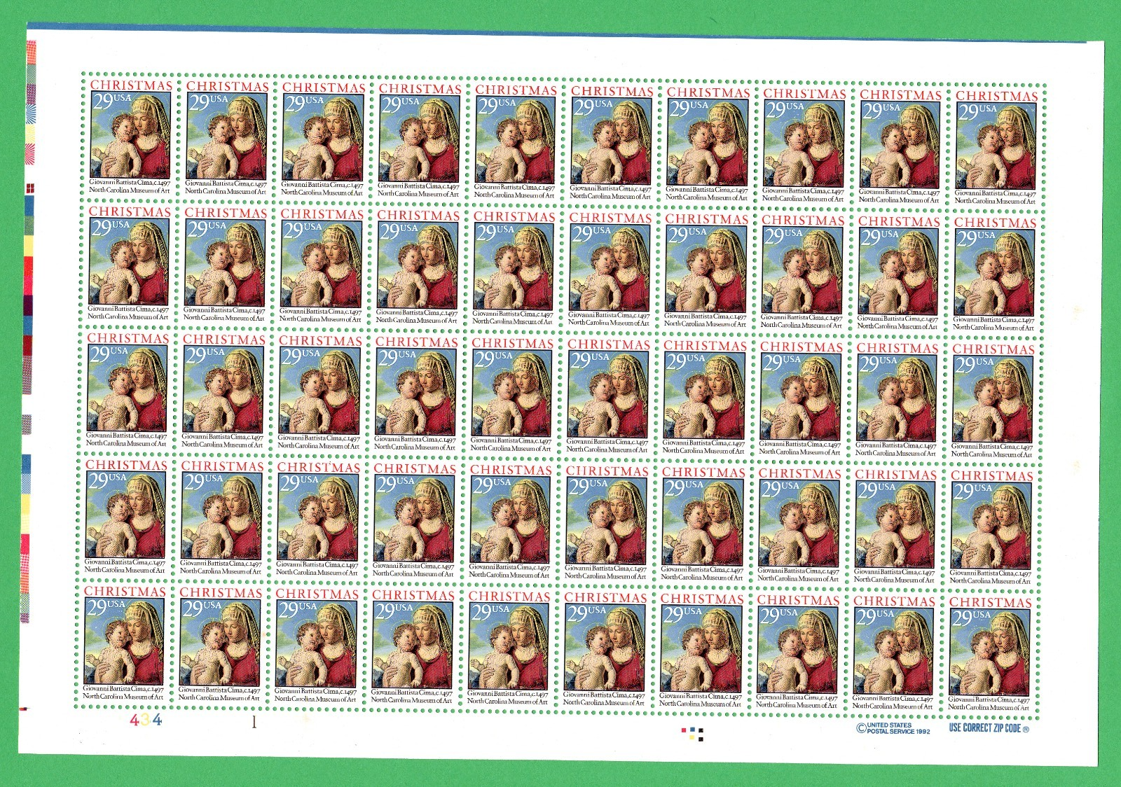 Scott #2789 Madonna & Child (Cima) Sheet of 50 Stamps - MNH