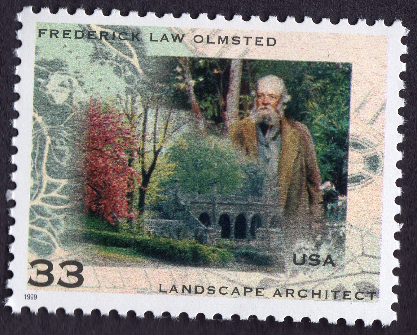 Scott #3338 Frederick Law Olmsted Single 33¢ Stamp - MNH