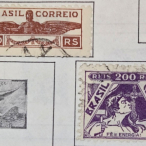 Stamp Brazil 1933-41 Postal Tax RA1; Postage #385,458,482,516,518-519,526 used