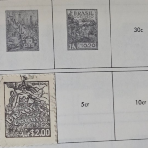 Stamp Brazil 1947-55 #661,661a,664,666,747-745,768,788-792,825,827,RA4