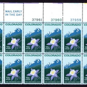 Scott #1711 Colorado Plate (Strip) Block of 20 Stamps - MNH UR