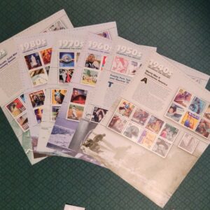 Scott #3182-3191 1900s-1990s Century Sheets of 15 Stamps Each - Complete Set