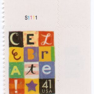 Scott #4196 Celebrate Plate # Single Stamp - MNH