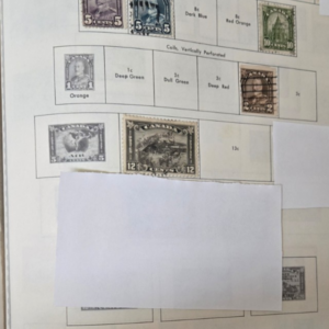 Stamp Canada1930-34 #162, 164-166, 169-170, 173, 174, 191, 208 used