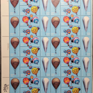 Scott #2035a (2032-2035) Hot Air Balloons Full Sheet of 40 Stamps - MNH P#22221