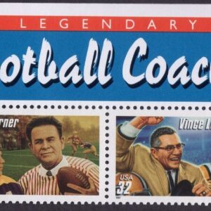 Scott #3146a (3143-46) Football Coaches Title Block (Strip) of 4 Stamps - MNH