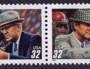Scott #3146a (3143-46) Football Coaches Block (Strip) of 4 Stamps - MNH