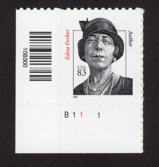 Scott #3433 Edna Ferber Plate # Single Stamp - MNH LL