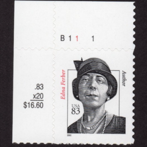Scott #3433 Edna Ferber Plate # Single Stamp - MNH UL w/Price