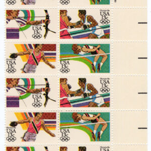 Scott #2051a Summer Olympics (Boxing) Plate Block (Strip) of 20 Stamps - MNH