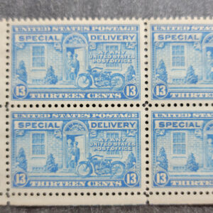Scott #E17 13c Motorcycle Special Delivery P#23171 LL - MNH #1