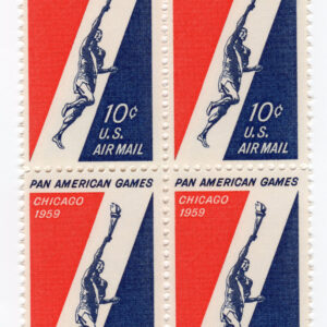 Scott #c56 Pan-American Games Airmail Block of 4 Stamps - MNH