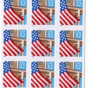 Scott #2920 Flag over Porch Top Block of 9 Stamps - MNH