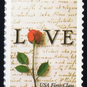 Scott #3496a Love Letters Rose (Abigail Adams) Single Stamp - MNH