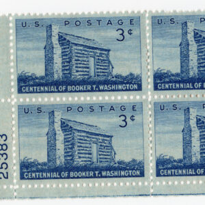 Scott #1074 Booker T Washington Home Plate Block Of 4 Stamps - MNH P#25383
