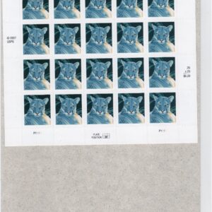 Scott #4139 Florida Panther Sheet of 20 26¢ Stamps - Sealed