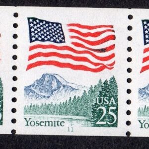 Scott #2280a Flag Over Yosemite Plate # Coil (PNC) of 5 Stamps - MNH P#11