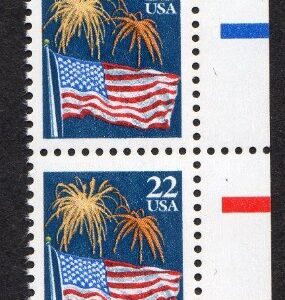 Scott #2276 Flag Fireworks (Strip) Block of 8 Stamps - MNH