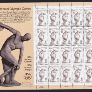 Scott #3087 32¢ Centennial - OLYMPIC DISCUS THROWER - Sheet of 20 Stamps - MNH