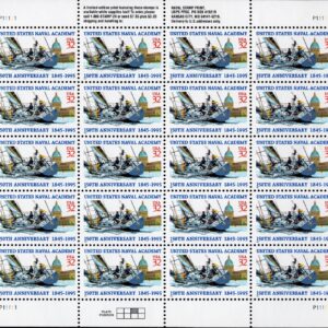 Scott #3001 Naval Academy Sheet of 20 Stamps - MNH P#11111