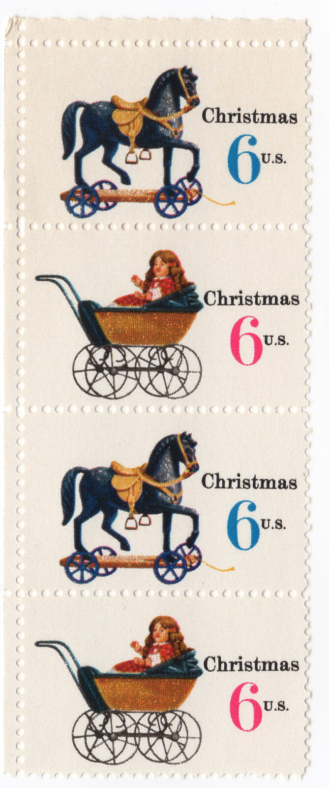Scott #1418b (1415-18) Christmas Toys Block of 4 Stamps - MNH