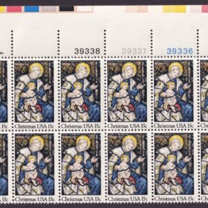 Scott #1842 Christmas Madonna Plate Block of 20 Stamps - MNH UR PC#1