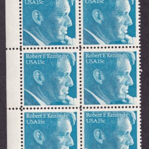 Scott #1770 Robert Kennedy Plate Block of 12 Stamps - MNH