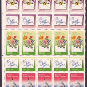 Scott #1810a (1805-10) Letter Writing Full Sheet of 60 Stamps - MNH Folded