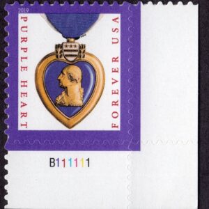 Scott #5419 Purple Heart Veterans Plate # Single Stamp - MNH