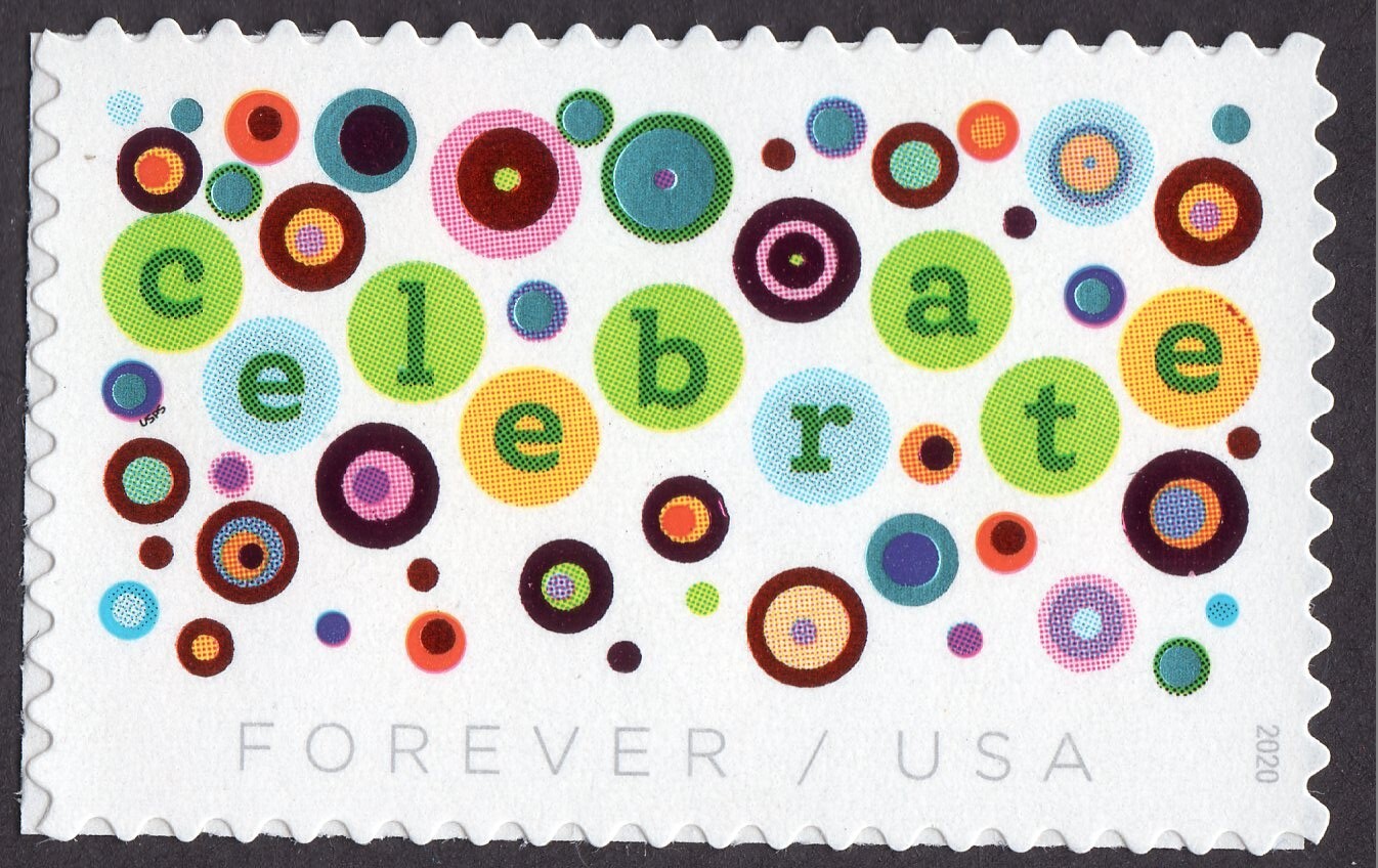 Scott #5434 Celebrate Bubbles Single Forever Stamp - MNH