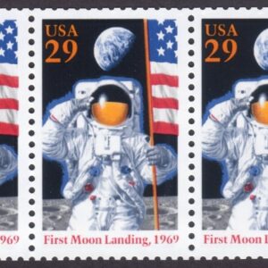 Scott #2841 29¢ FIRST MOON LANDING "Small Step" (Strip) Block of 4 Stamps - MNH